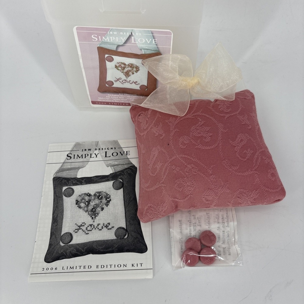 JBW DESIGNS At Home Collection Cross Stitch Pattern Booklet Sweet Nothings LOVE